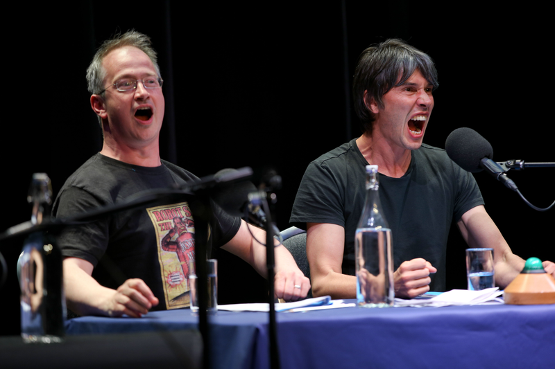 Illustration for article titled Robin Ince and Brian Cox on constipated dinosaurs and the anti-science movement